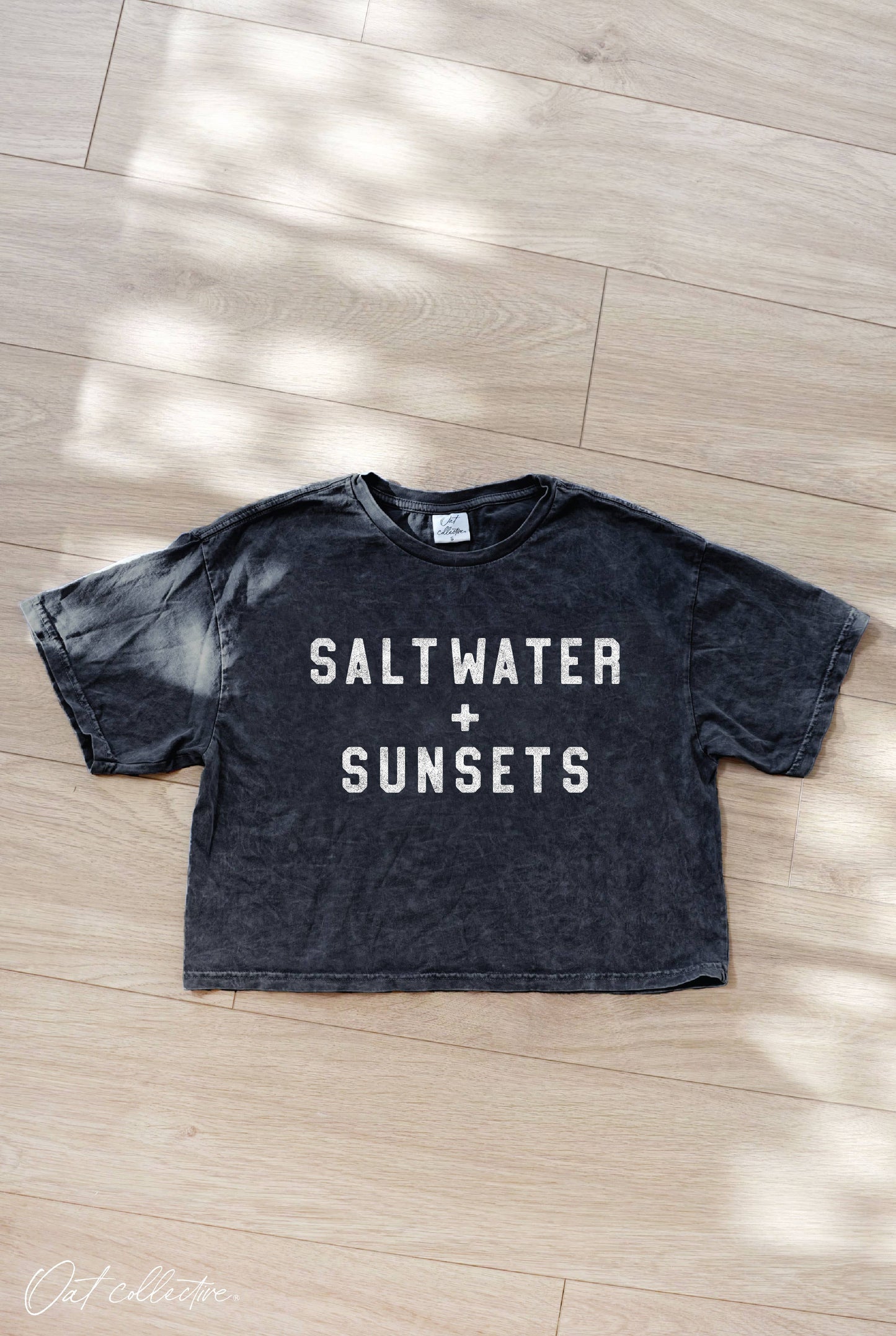 Saltwater and Sunsets Crop Tee