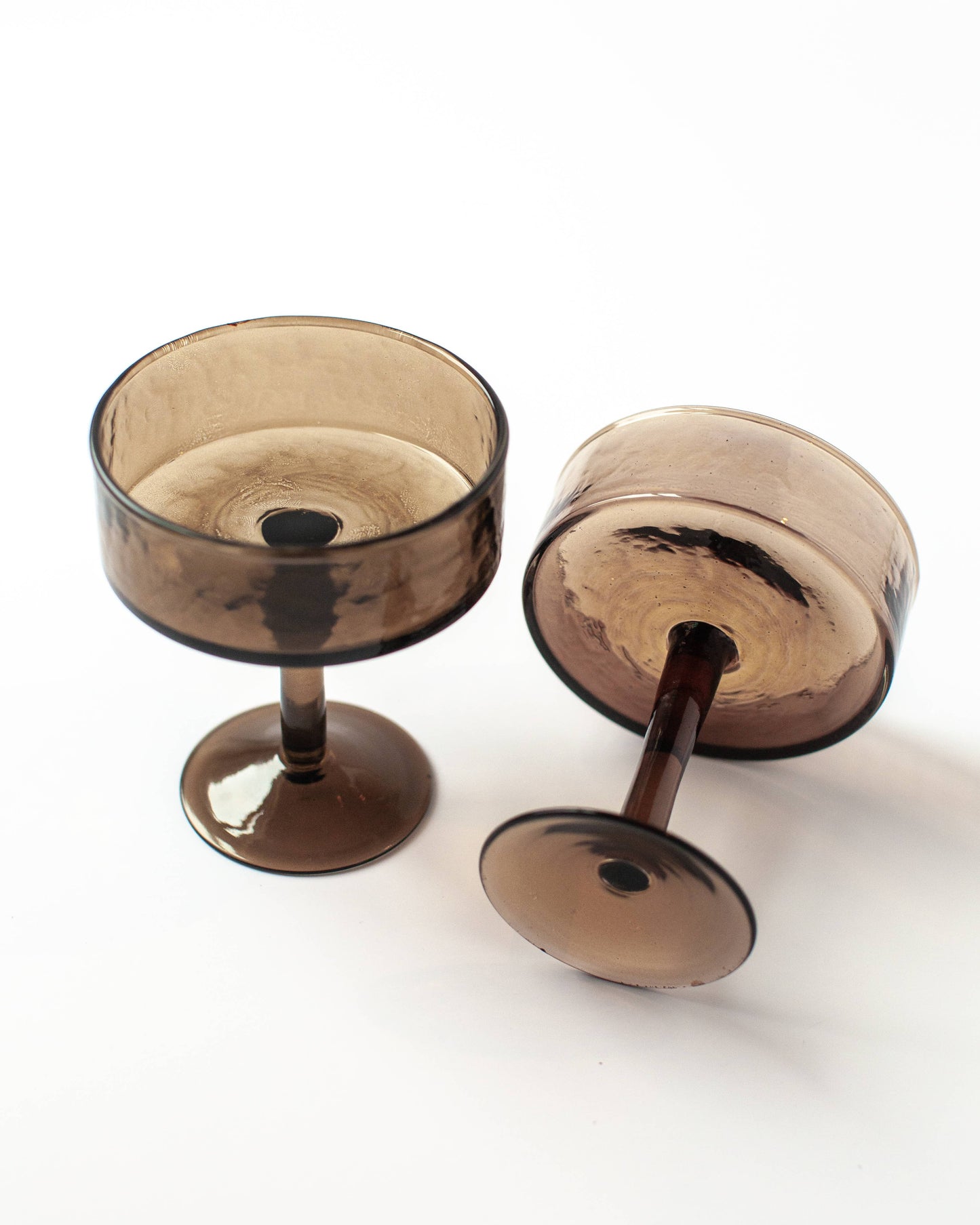 Handblown Cocktail Glass Pair