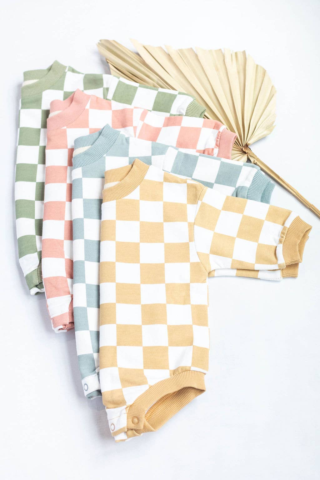 Checkered Oversized Bubble Romper
