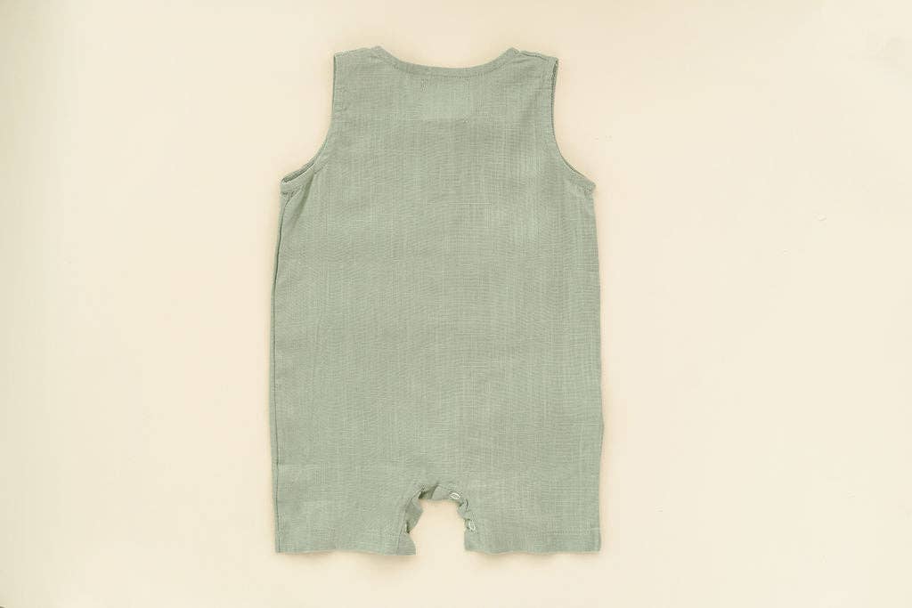 Sage Linen Romper