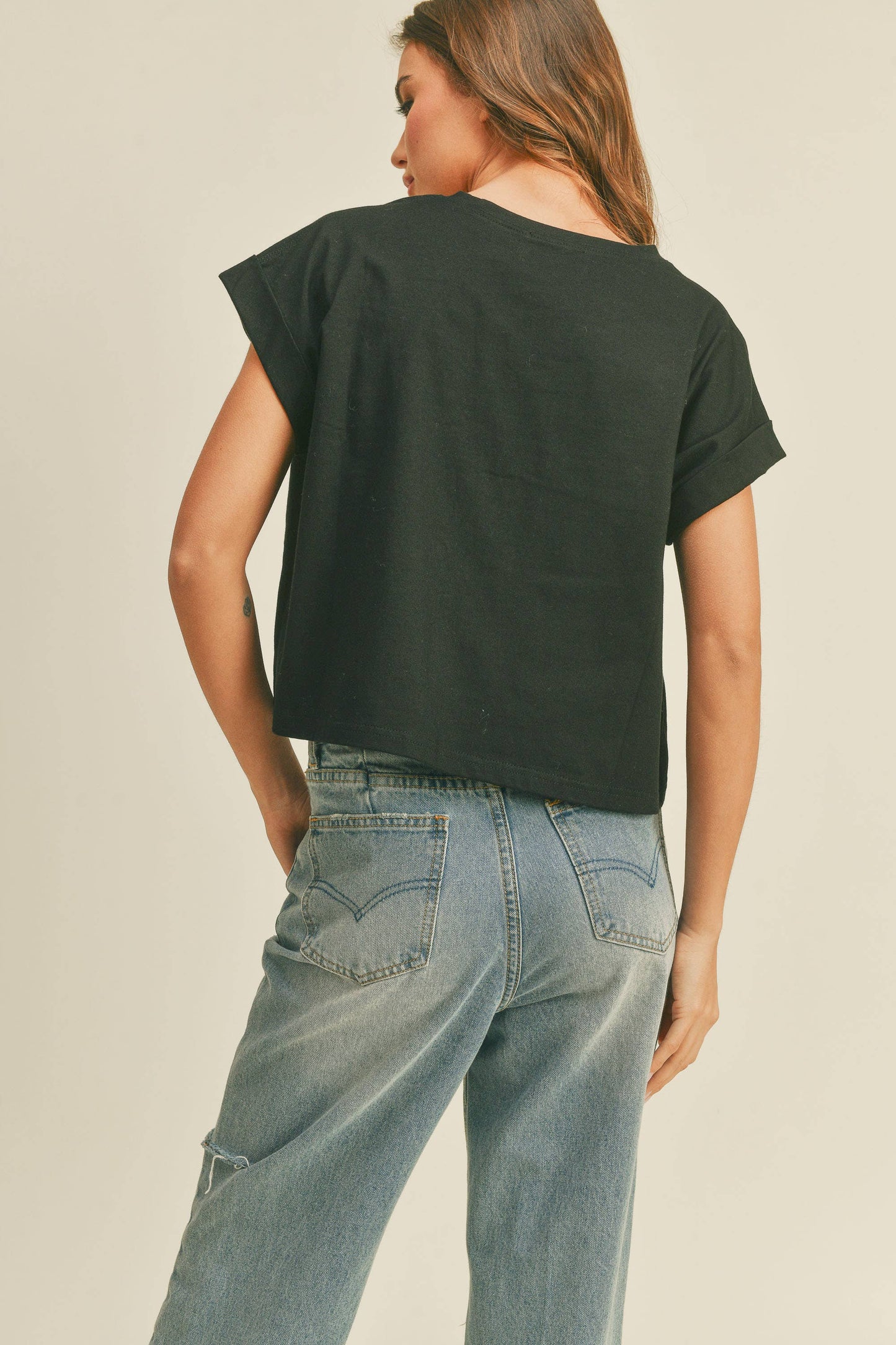 Randy Cuffed Sleeve Top