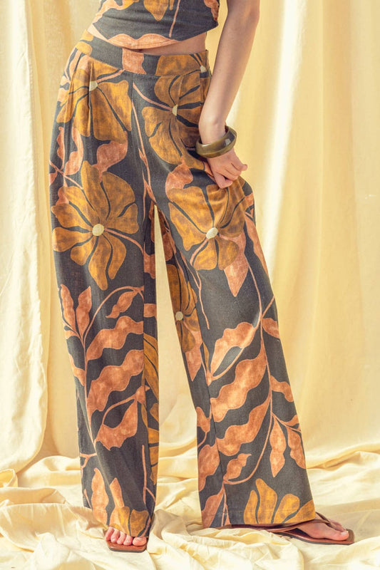 Multi Linen Pant
