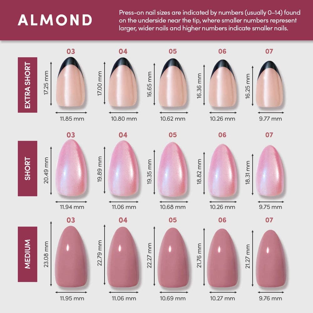 Pink Comet Short Almond | Lavender Gems Gold Foil 3D