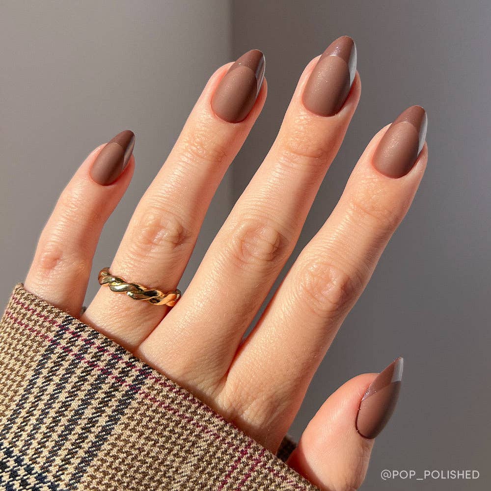 Terra Press-On Nails | Dark Brown