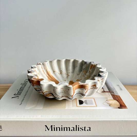 Kyma Ruffle Scallop Bowl
