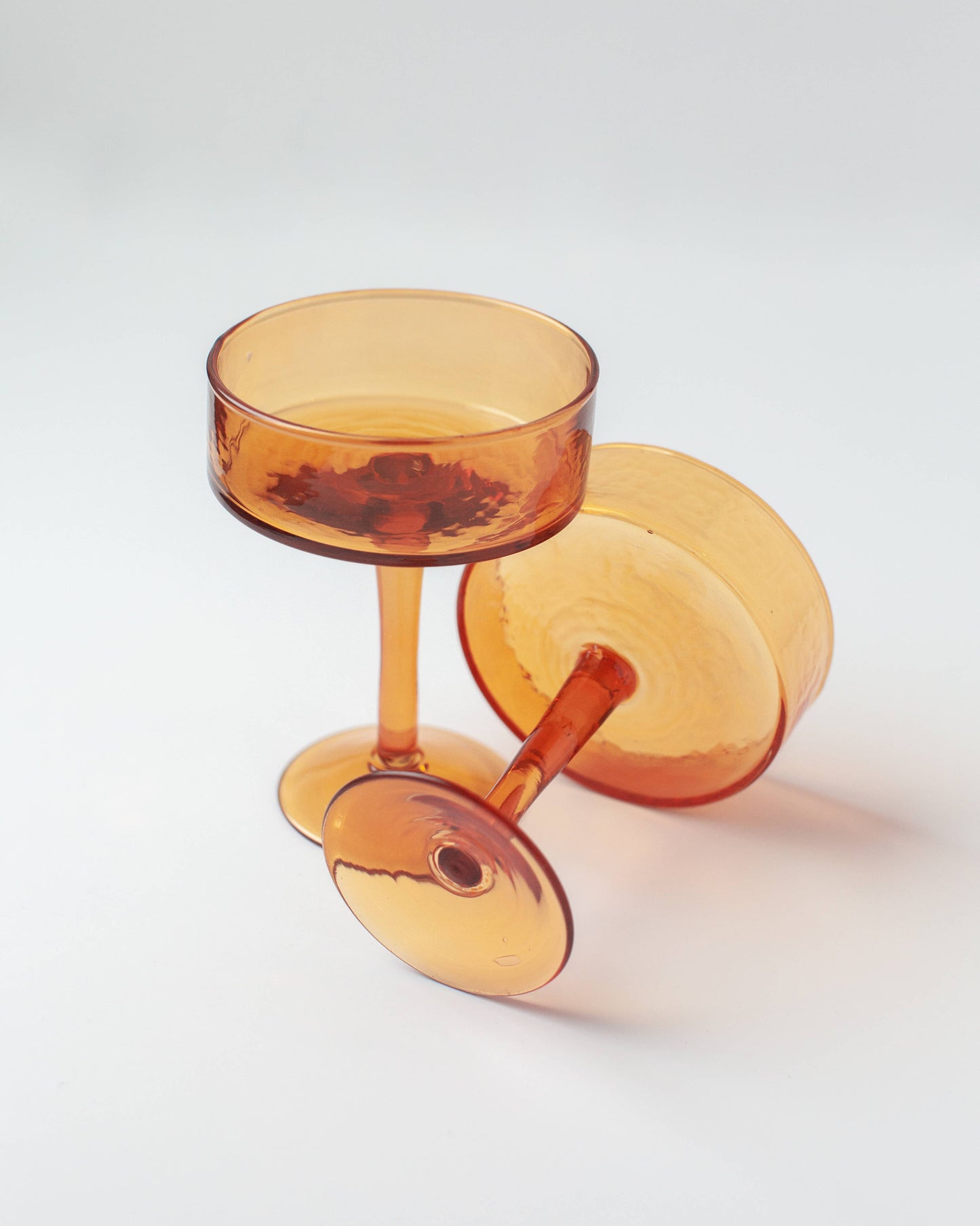 Handblown Cocktail Glass Pair