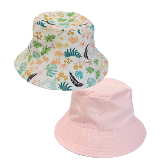 Tropical Blooms Reversible Bucket Hat