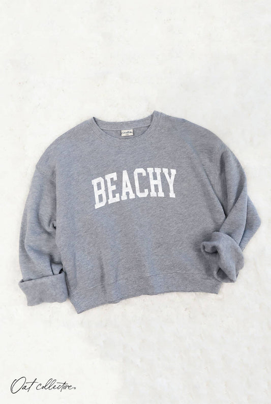 BEACHY Cropped Sweatshirt