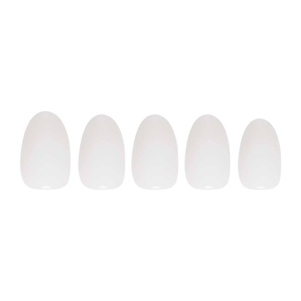 White Swan Press-On Nails | Short Oval Solid
