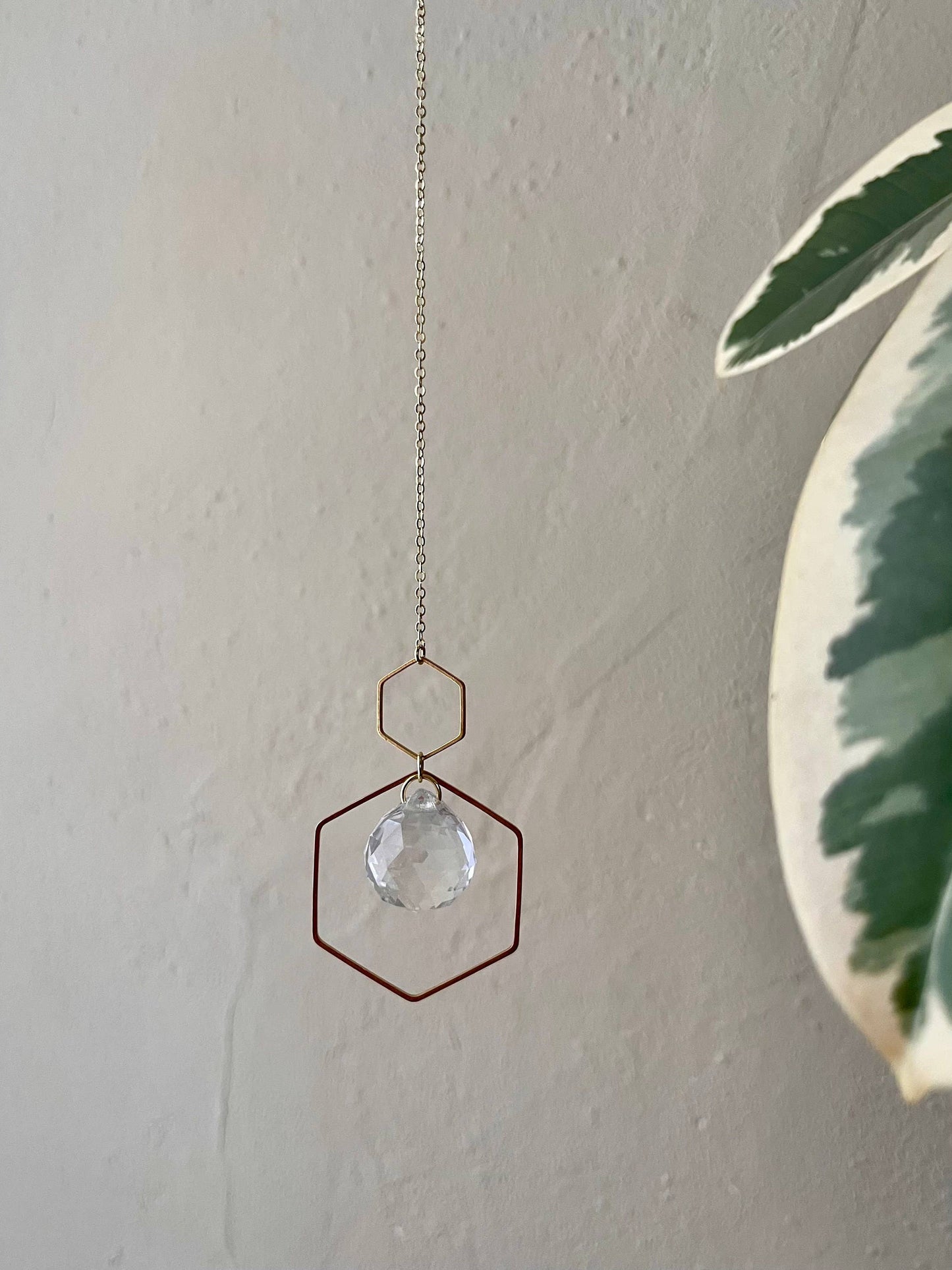Double Hexagon Modern Sun Catcher