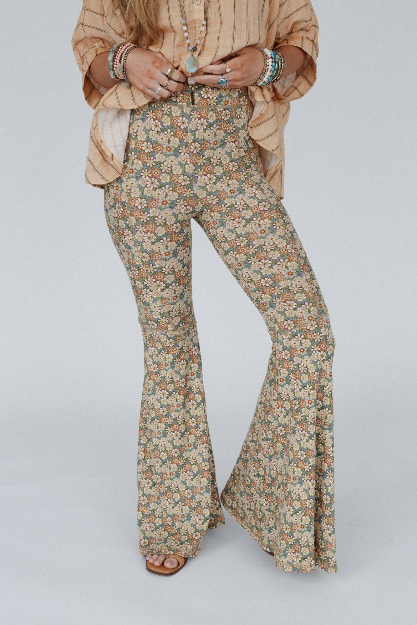 Dream in Flowers Flare Pants
