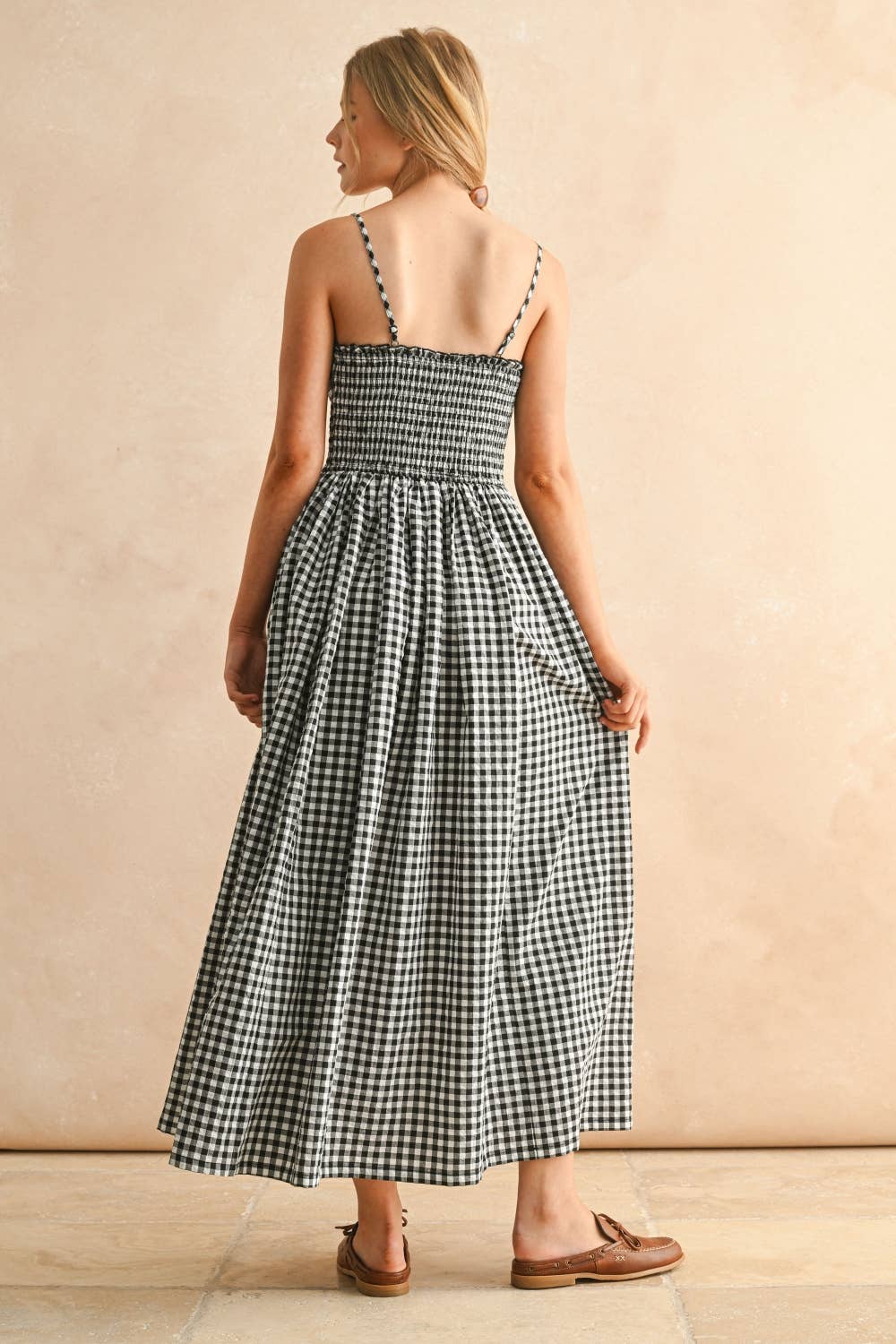 Gingham Long Dress
