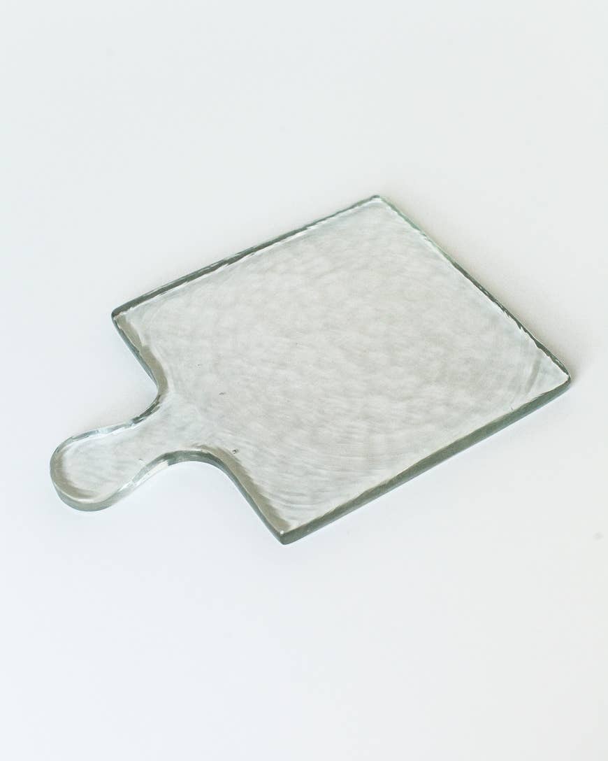 Handblown Hammered Glass Serving Board