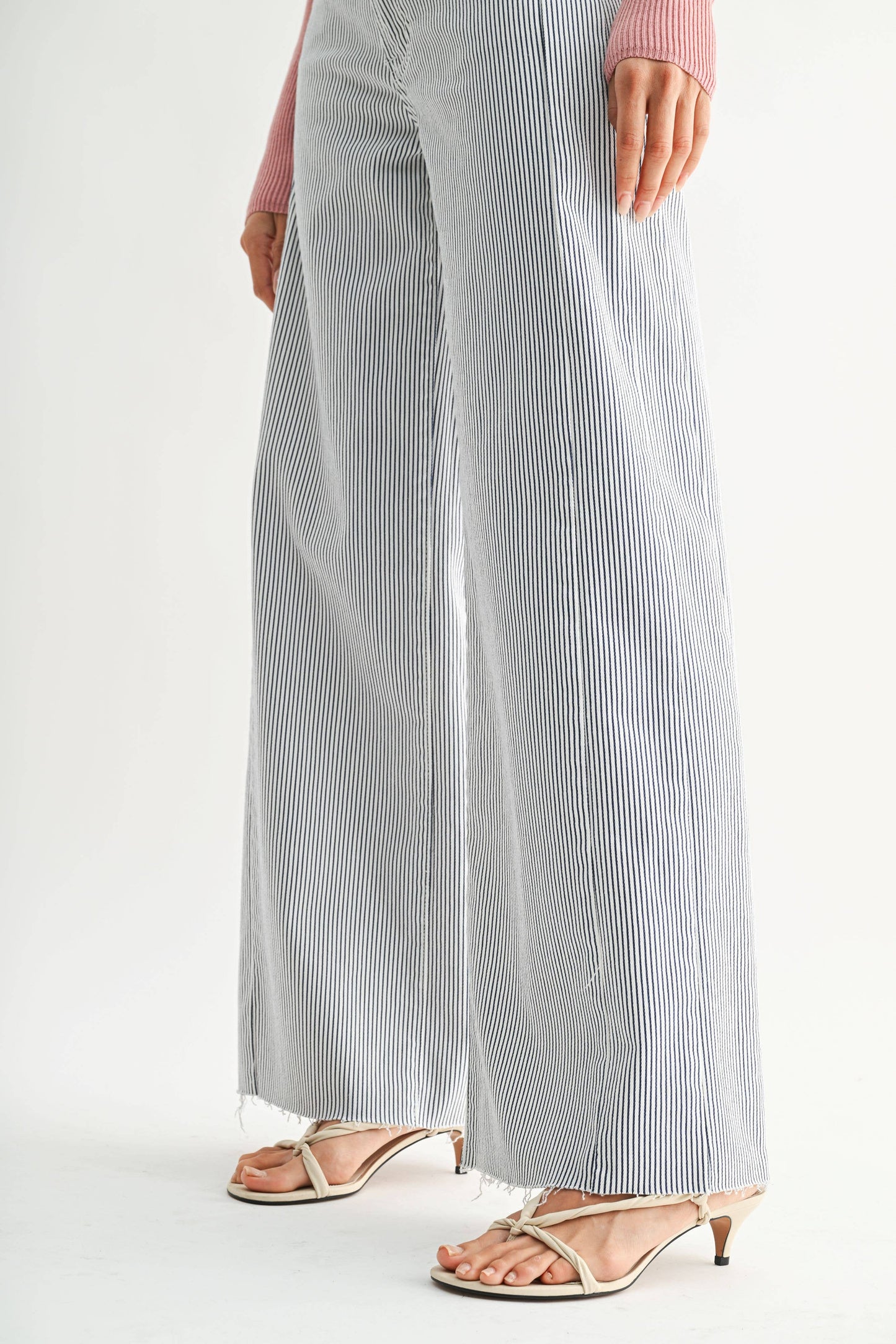 Blue + White Stripe Jean