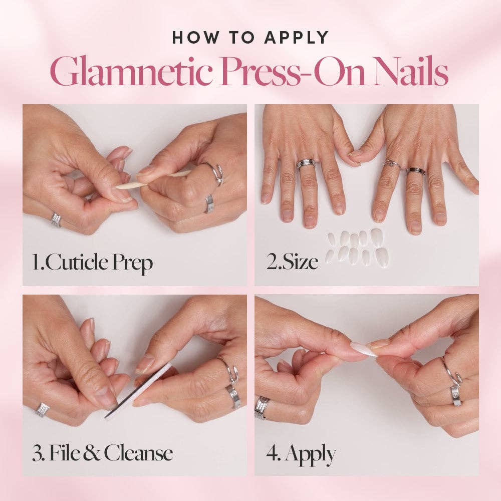 Lilac Gray Press-On Nails | Short Squoval