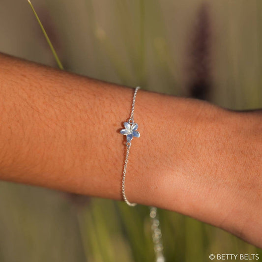 Plumeria Chain Bracelet