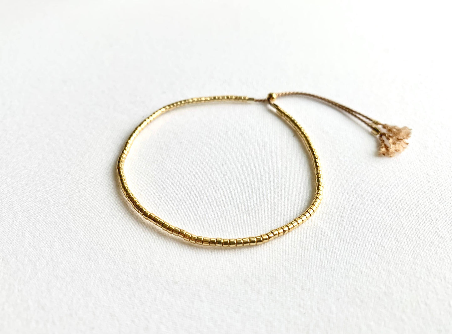 Neutral Beaded Bracelet w/ Adjustable Clasp