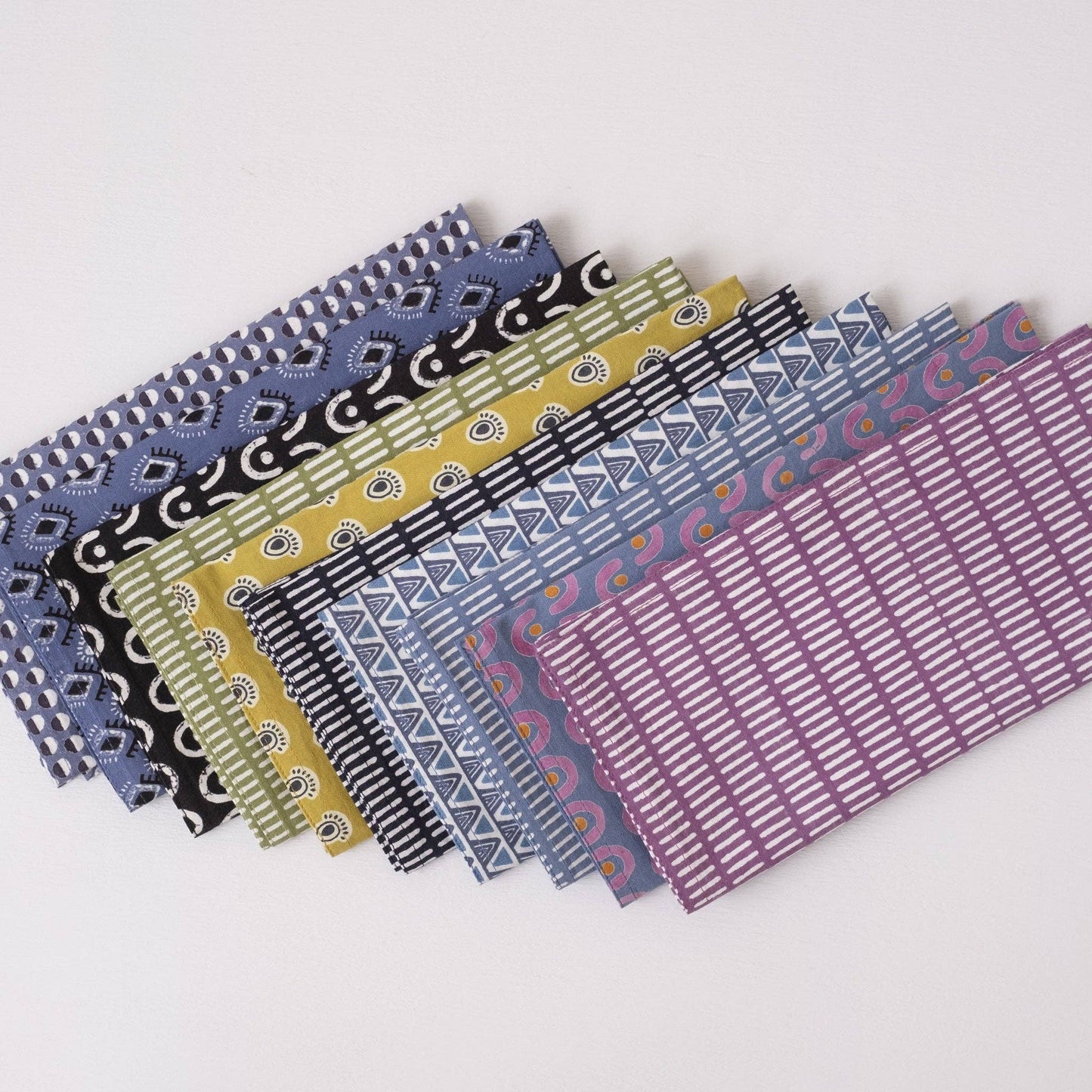 Pontis Stripes Moss Napkins