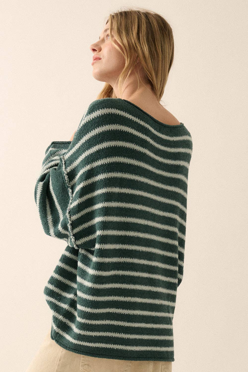 Striped Textured Sweater