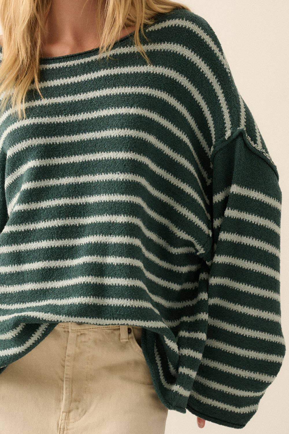 Striped Textured Sweater