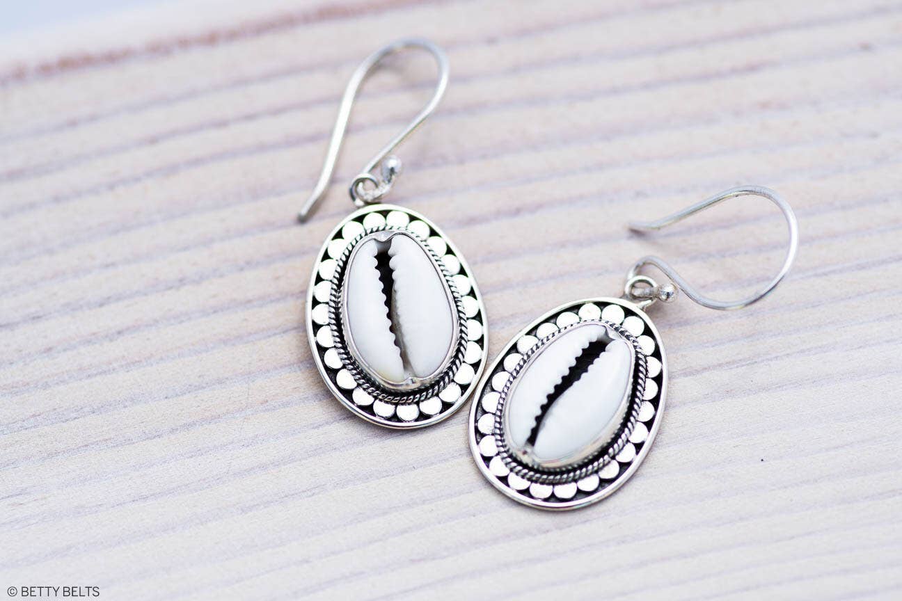 Cayden Cowry Drop Earrings
