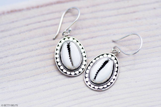Cayden Cowry Drop Earrings