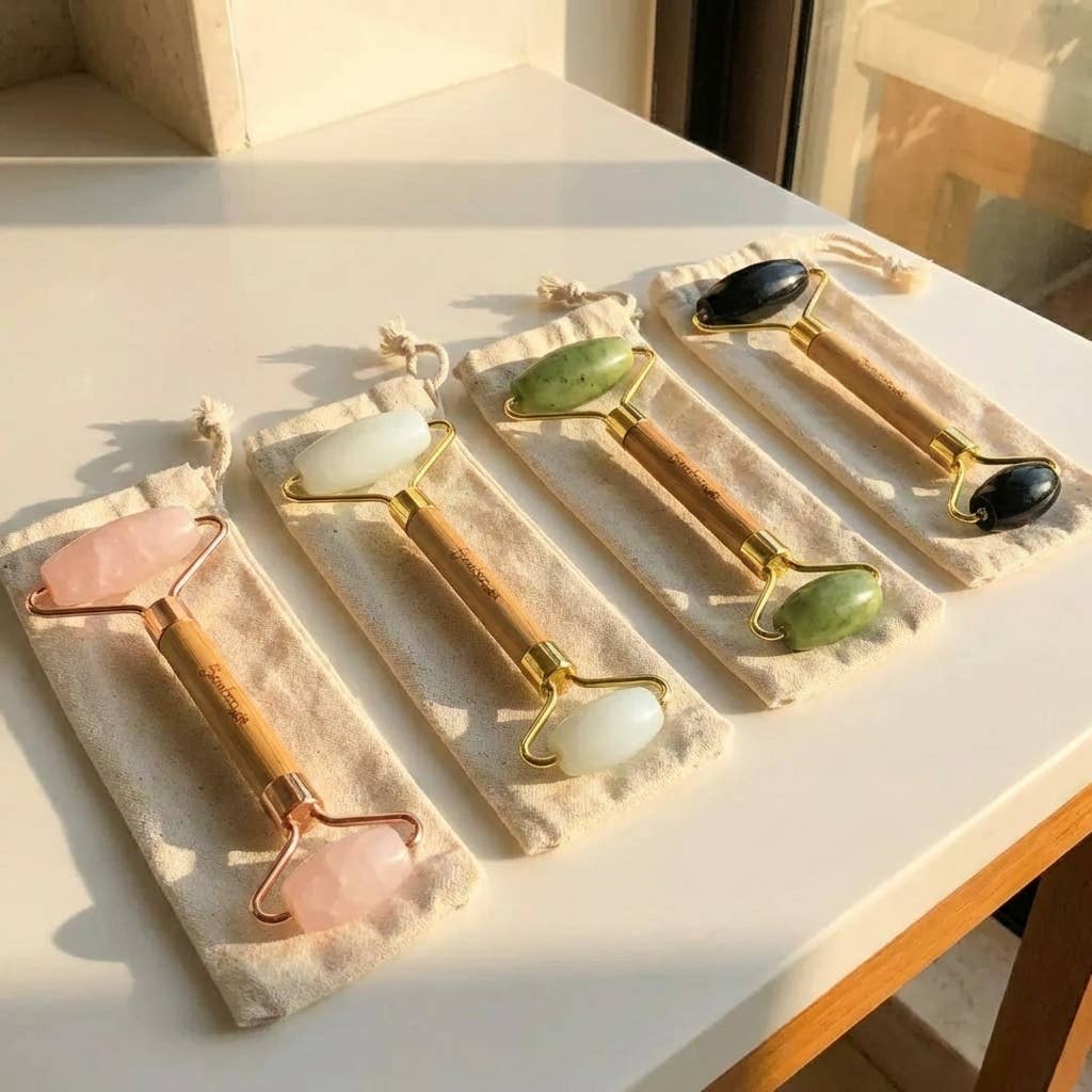 Bamboo Facial Massage Roller
