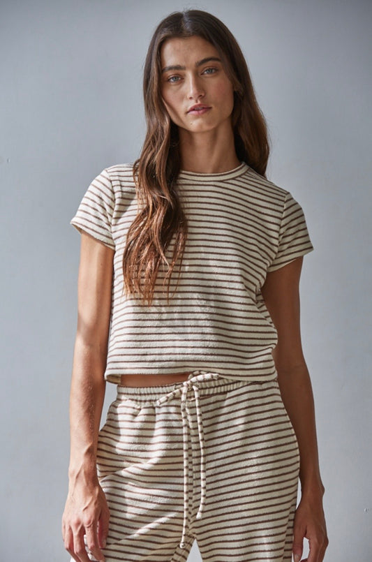 Sunday Lounge Striped Top
