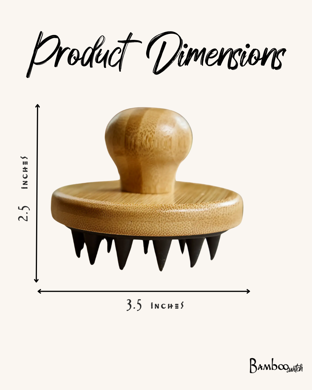 Bamboo + Silicone Scalp & Body Massager
