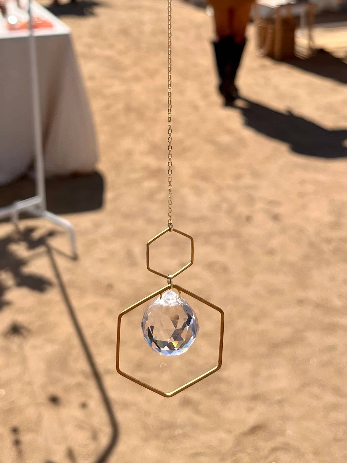 Double Hexagon Modern Sun Catcher