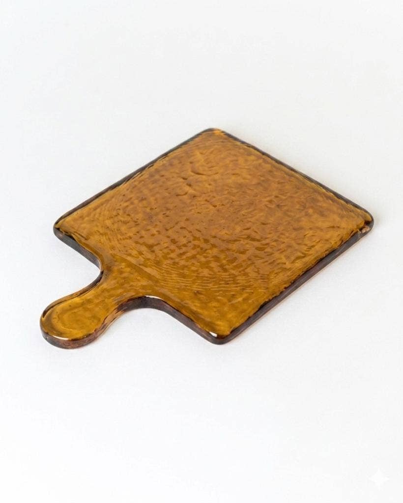 Handblown Hammered Glass Serving Board