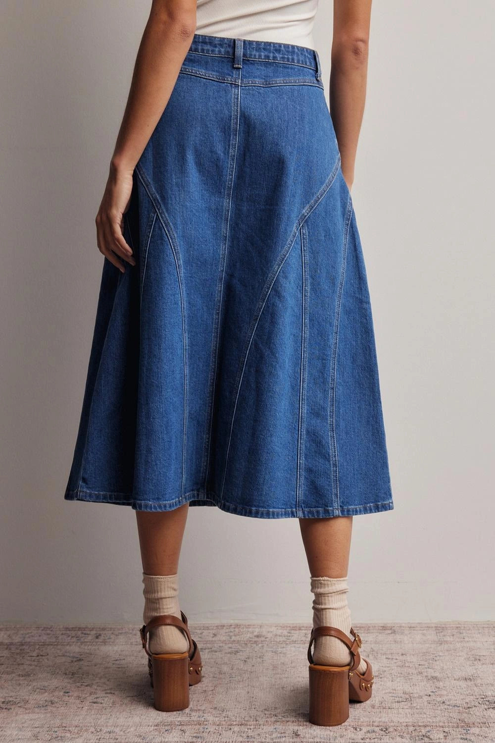 A-Line Denim Skirt
