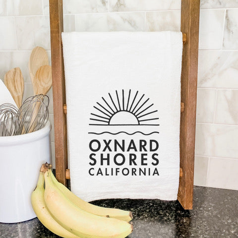 Beach Town Tea Towel
