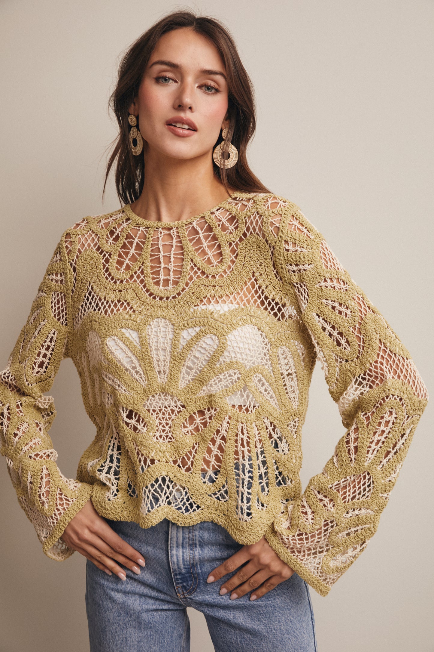 Meadow Crochet Sweater
