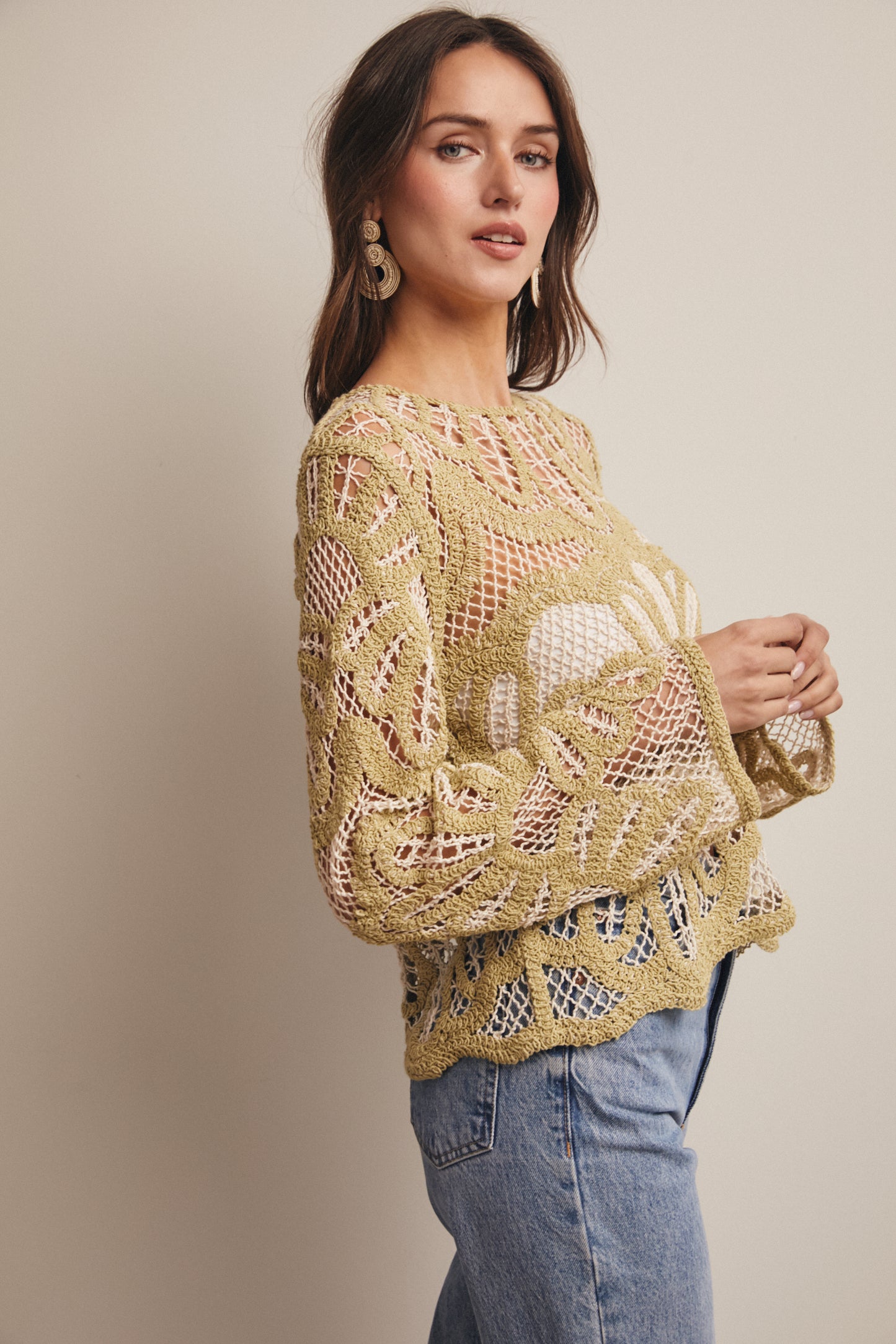 Meadow Crochet Sweater