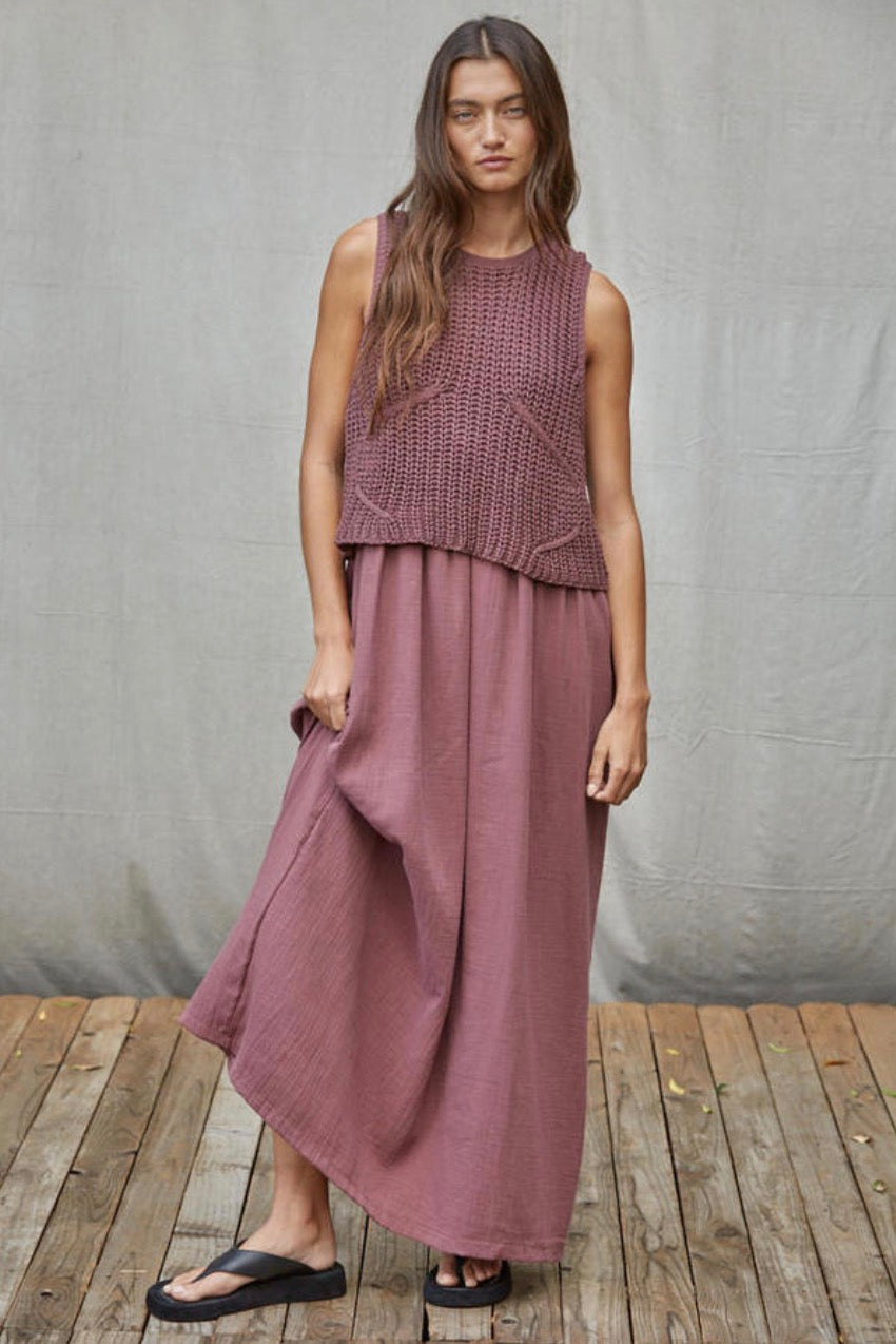 Braylee Sweater Layered Dress