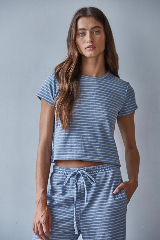 Sunday Lounge Striped Top