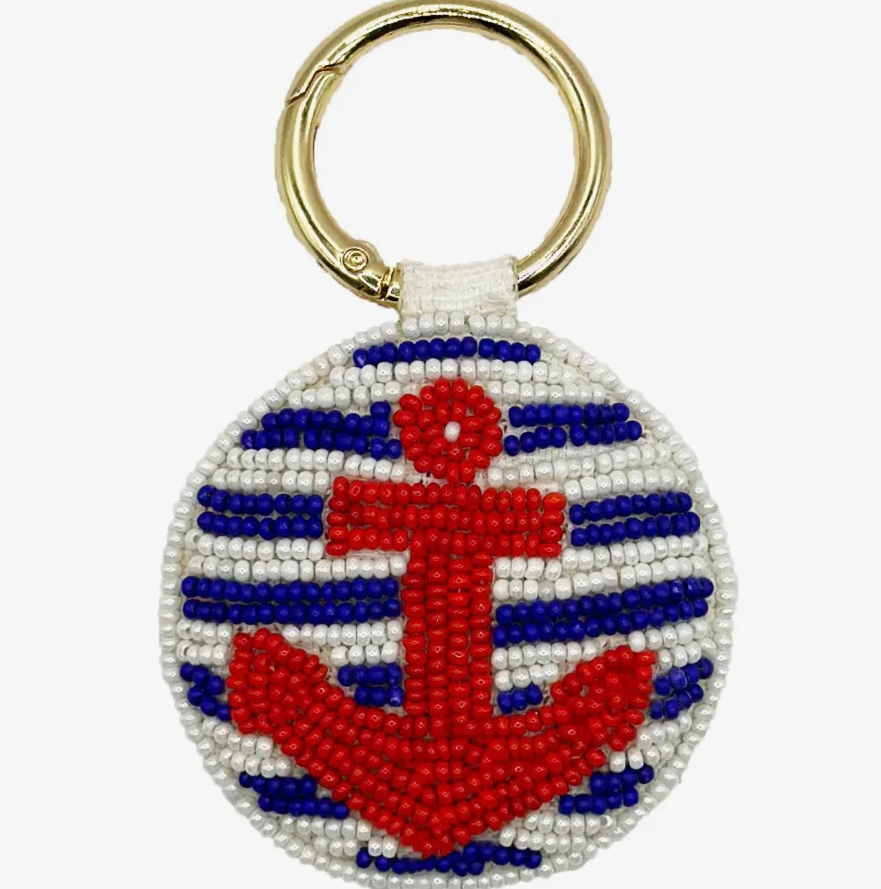 Beaded Keychain Bag Charm