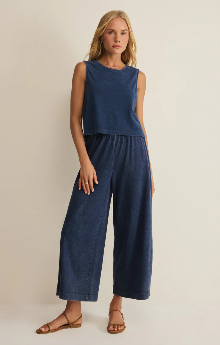 Sloan Jersey Denim Muscle Tank