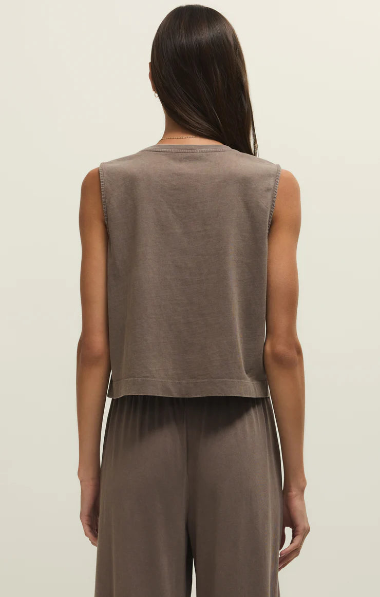 Sloane Cotton Jersey Muscle Tank