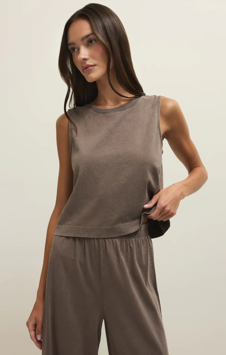 Sloane Cotton Jersey Muscle Tank