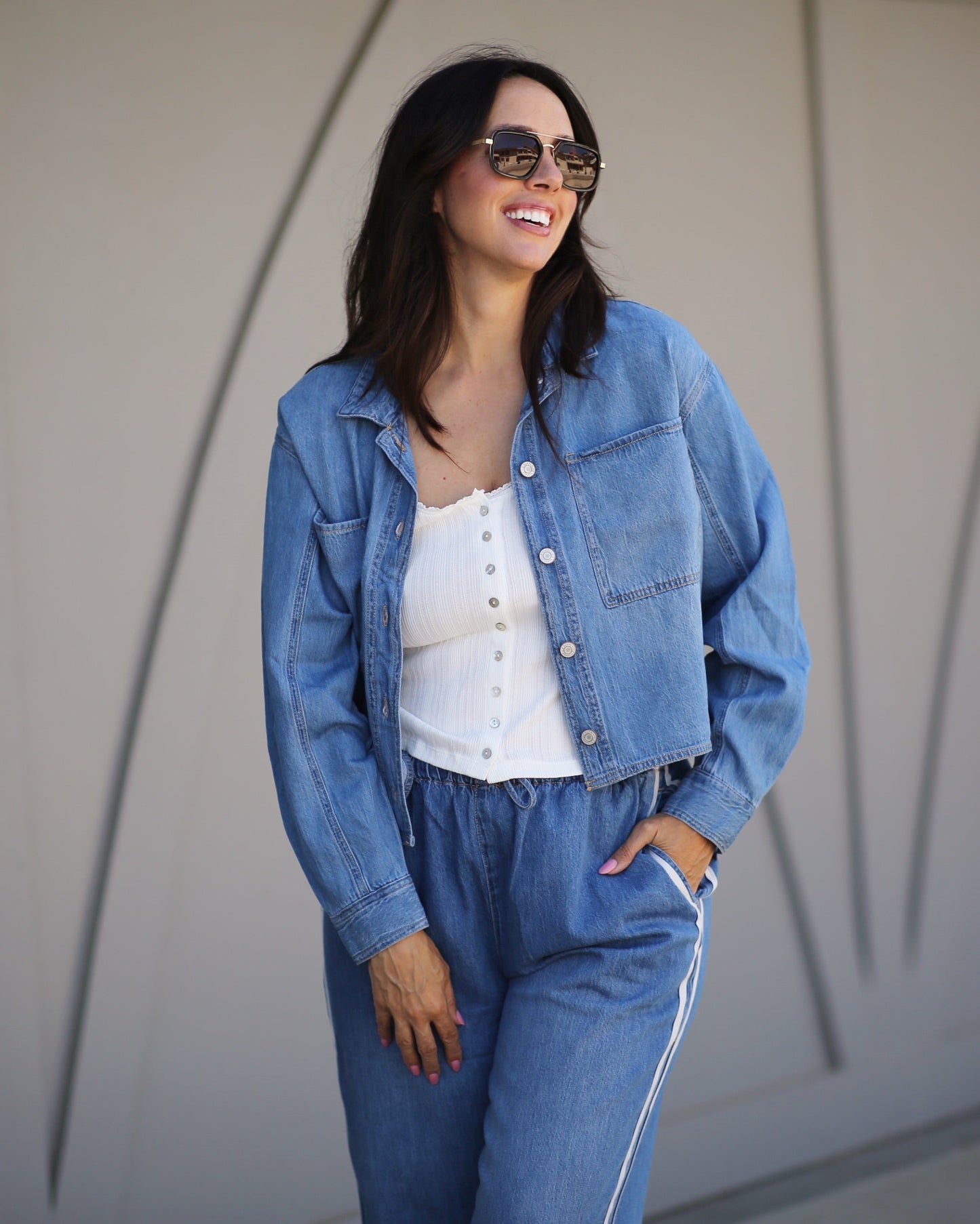 The Sidelines Denim Track Pant