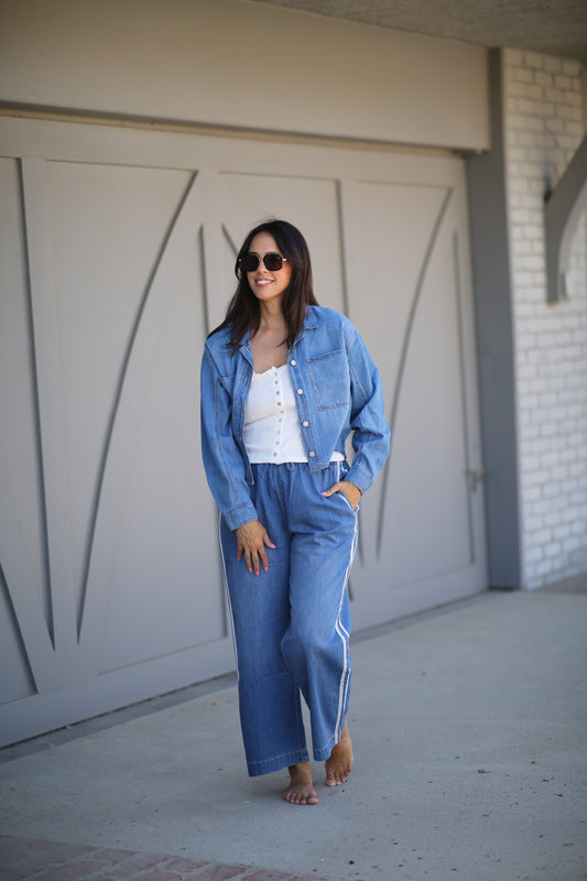 The Sidelines Denim Track Pant