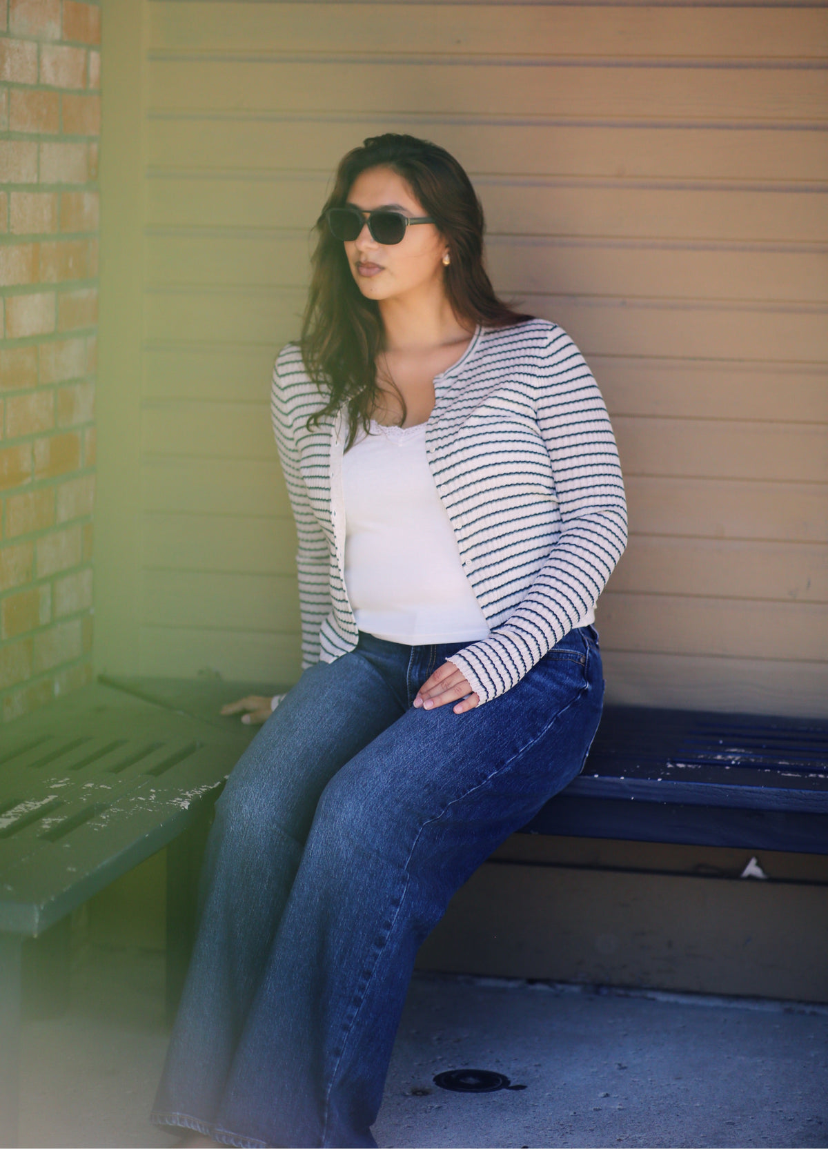 Rosanna Stripe Sweater Top