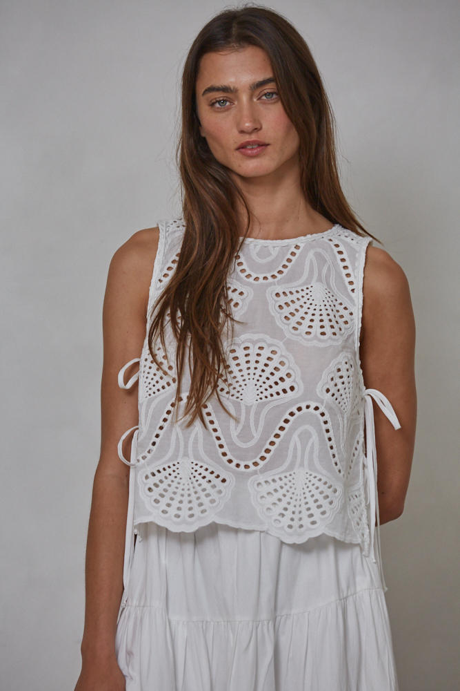 Lowen Eyelet Top