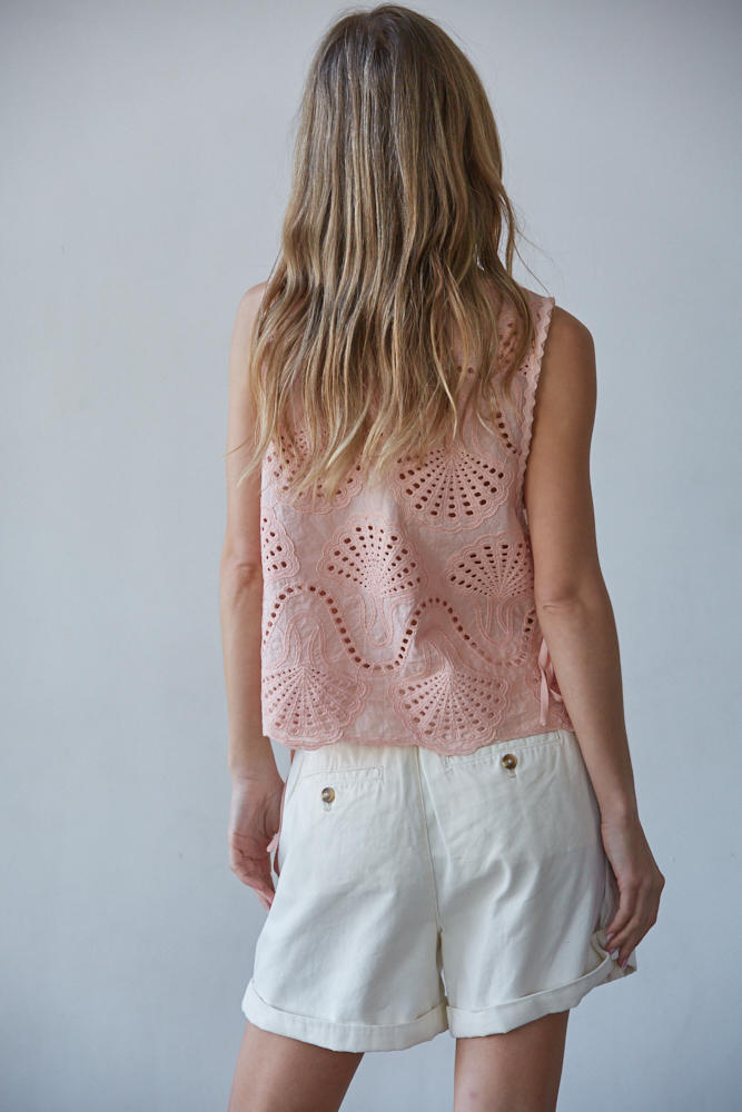 Lowen Eyelet Top