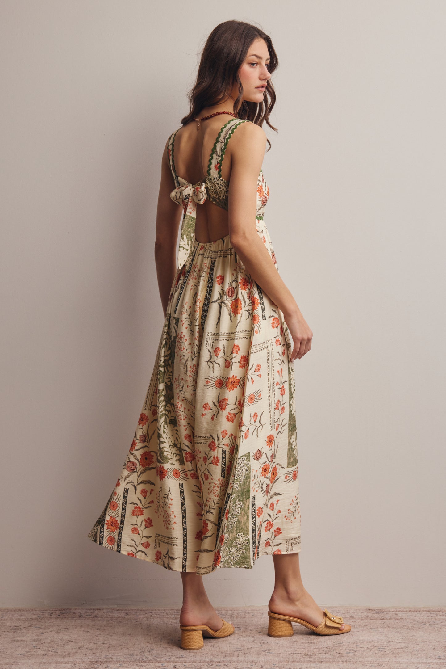 Patchwork Floral Dress