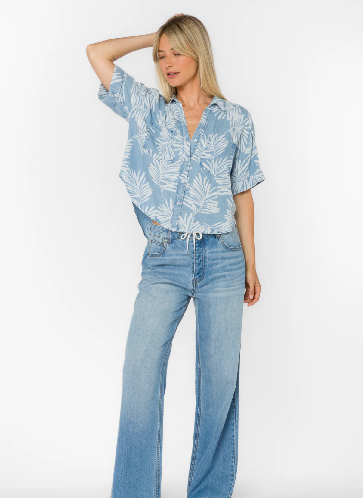 Brandon Palm Leaf Shirt