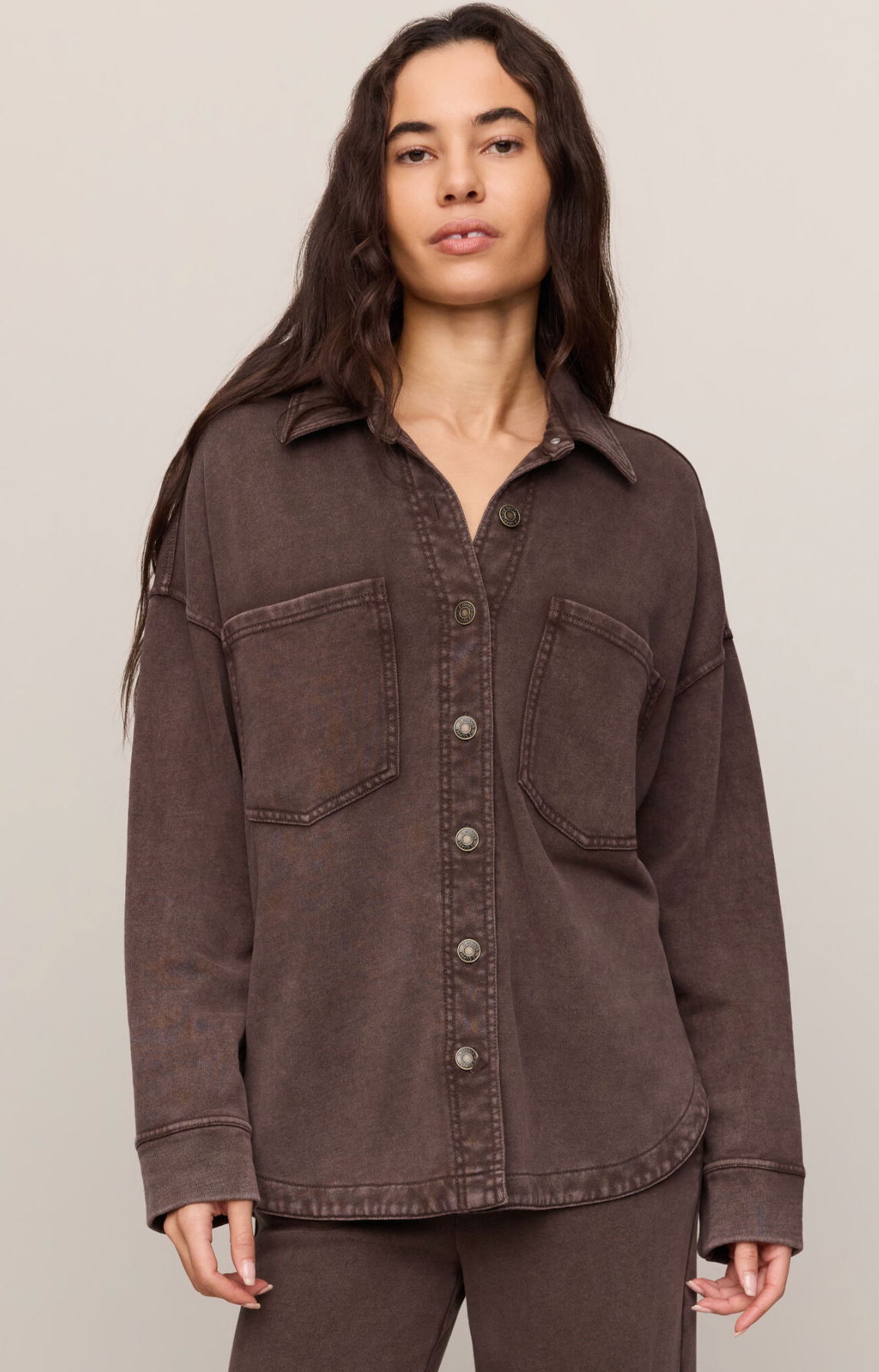 All Day Knit Jacket- Dark Chocolate