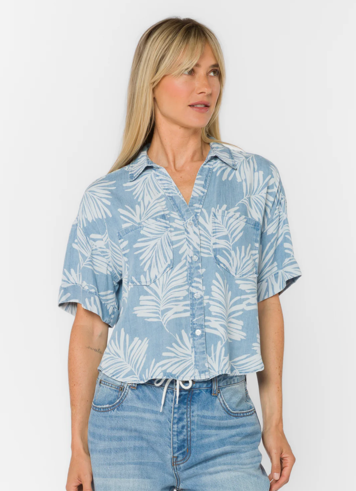 Brandon Palm Leaf Shirt